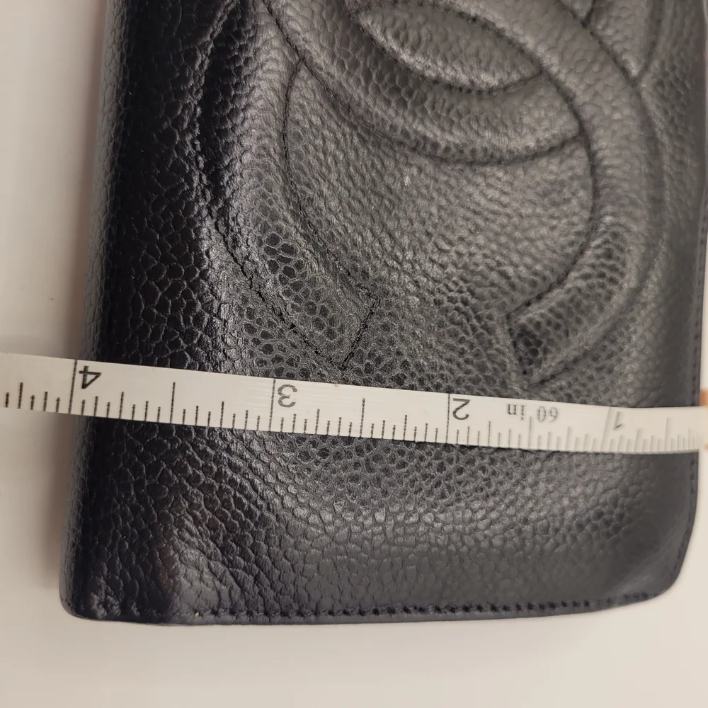 Chanel Caviar Circa 1997 CC Logo Wallet